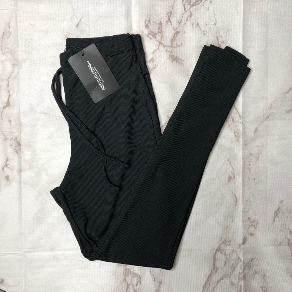NWT PRETTYLITTLETHING black high waisted pants